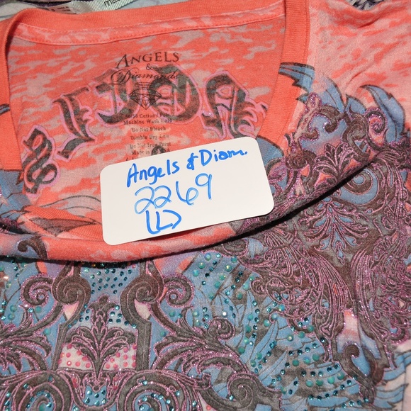 Angels & Diamonds L Soft Tee Short Sleeve 2269 - Picture 7 of 7